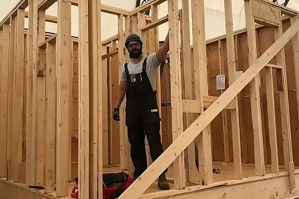 Edward Vega consulting on a home renovation project